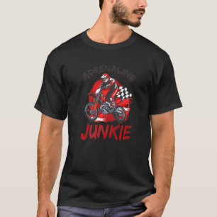 Camiseta Adrenaline Junkie Motocross Carreras Mx Motocross