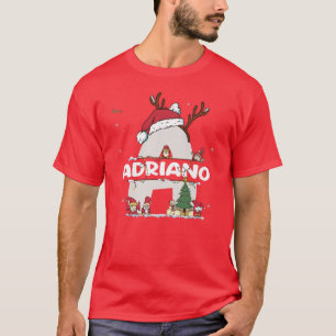 Camiseta Adriano Christmasw Adriano Nombre para divertidas 