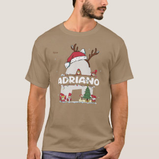 Camiseta Adriano Navidades con Adriano Nombre para navidade
