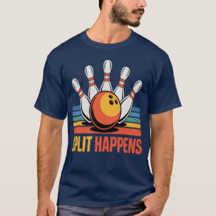 Camiseta Adult Split Happens Bolos- Equipo de Adolescente P