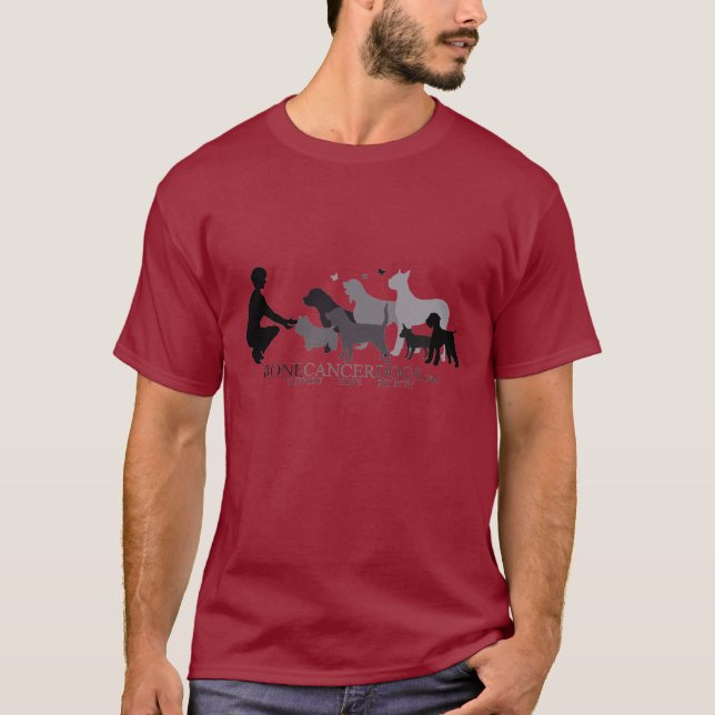 Camiseta adulta con el logotipo gris (Anverso)