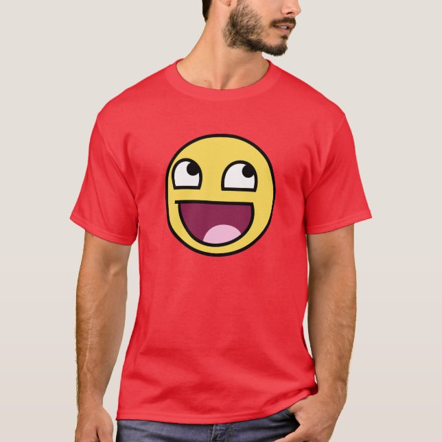 Camiseta adulta de la cara épica (Anverso)