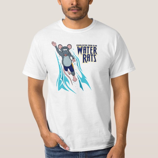 Camiseta adulta de las ratas de agua (Anverso)