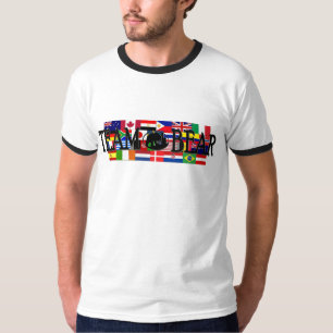 Camiseta adulta del campanero del mundo del oso