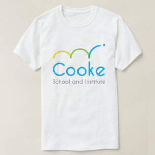 Camiseta ADULTA del logotipo de Cooke, blanca