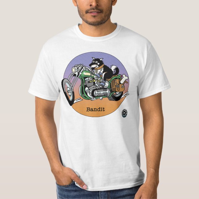 Camiseta adulta - el bandido, motoristas es © de (Anverso)