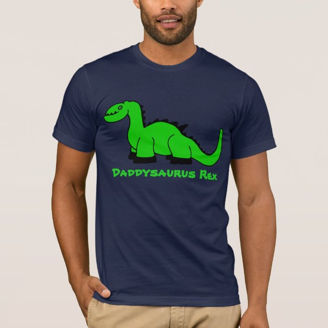 Camiseta adulta personalizada del dinosaurio para (Anverso)
