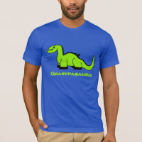Camiseta adulta personalizada del dinosaurio para