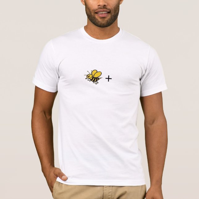 CAMISETA ADULTA POSITIVA de la ABEJA - modificada (Anverso)
