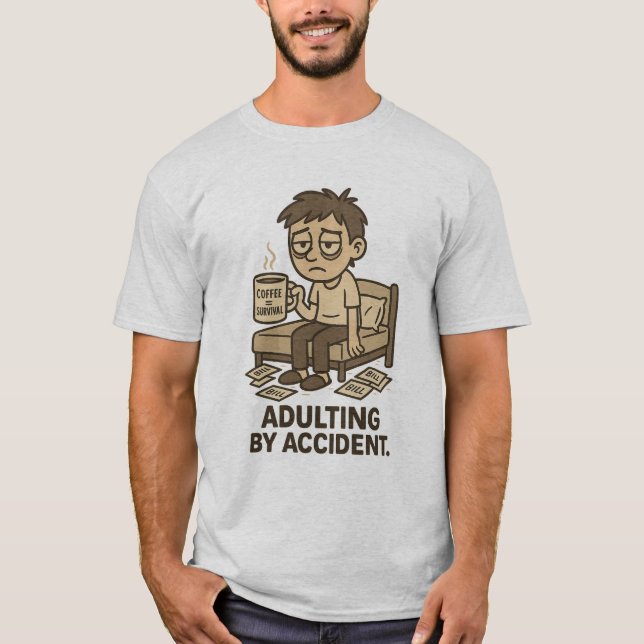 Camiseta Adulting by Accident  (Anverso)