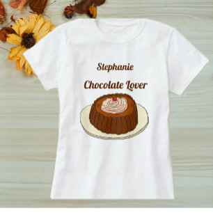 Camiseta Adulto Adulto Amante del chocolate lindo