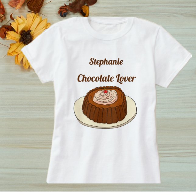 Camiseta Adulto Adulto Amante del chocolate lindo (Subido por el creador)