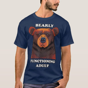 Camiseta Adulto Apenas Adulto Funcionando Con El Funcionado