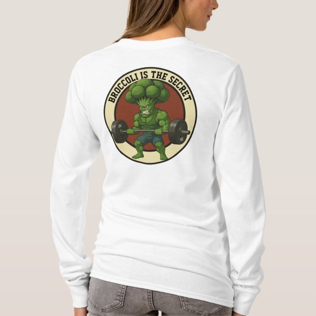 Camiseta Adulto Broccoli is the Secret - Back (Reverso)