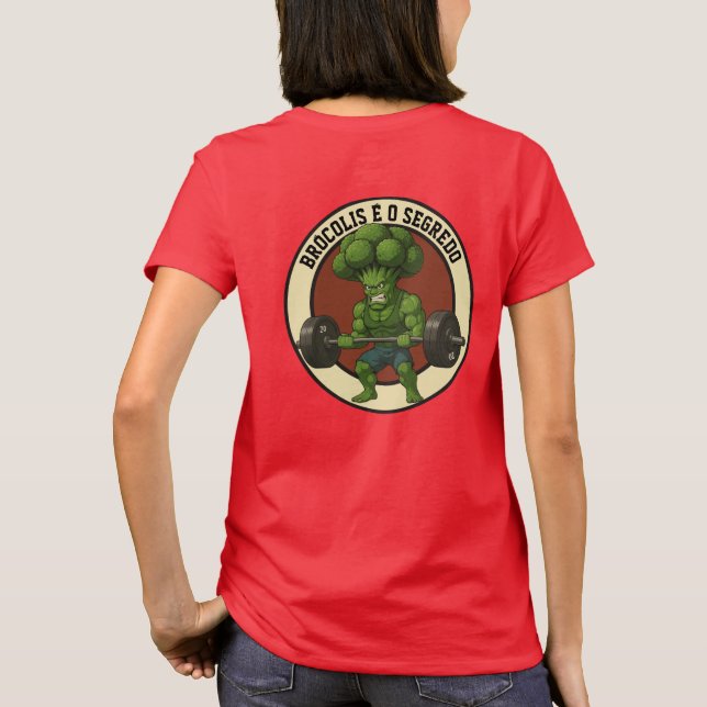 Camiseta Adulto Brócolis é o Segredo - Back (Reverso)