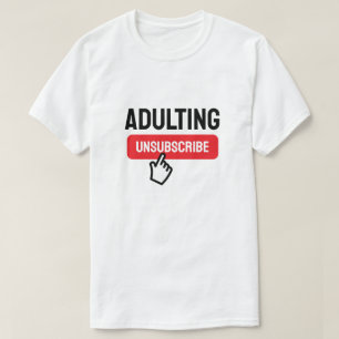 Camiseta Adulto es humor duro para darse de baja