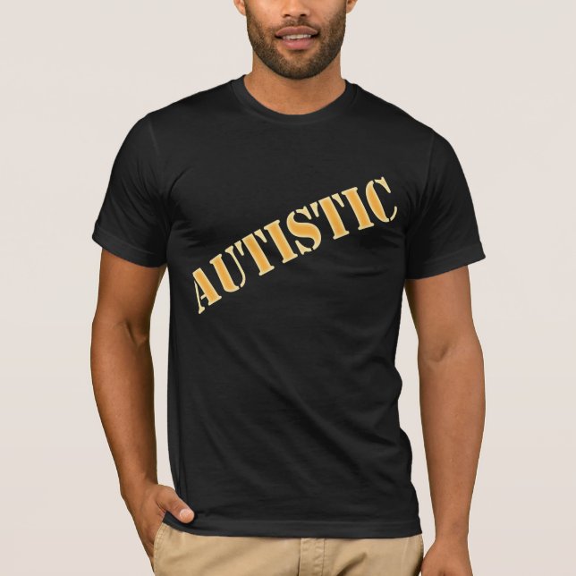 Camiseta Adulto etiquetado autístico (Anverso)