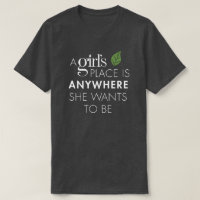 Adulto Gris Oscuro Heather A Chica Tee