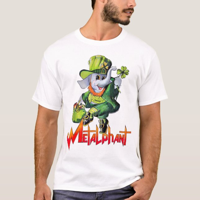 Camiseta Adulto Metalphant St. Phantrick (colores claros) (Anverso)