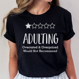Camiseta Adulto no recomendaría la camiseta, es gracioso ad