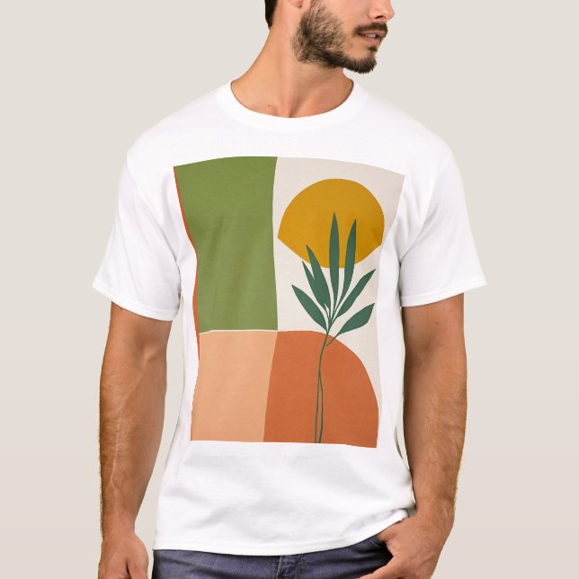 camiseta adulto planta boho (Anverso)