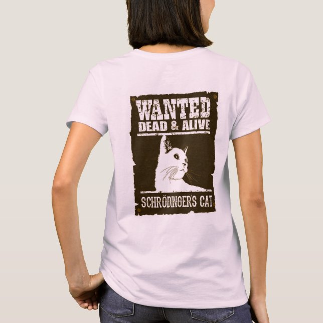 Camiseta Adulto Schrodinger's Cat - Light - Back (Reverso)