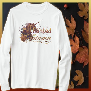 Camiseta Adulto unicornio de otoño encantado