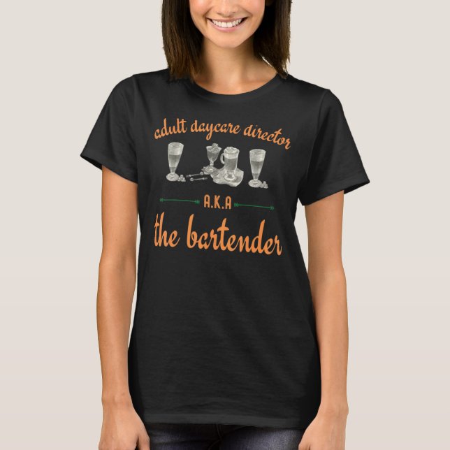 Camiseta Adultos A K A El Bartender 2 (Anverso)