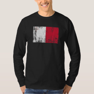 Camiseta Adultos deportivos de la bandera maltesa niños