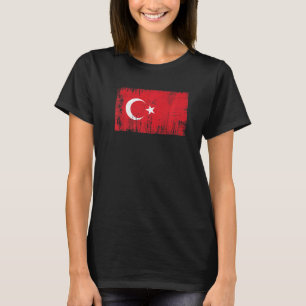 Camiseta Adultos deportivos de la bandera turca de Turquía