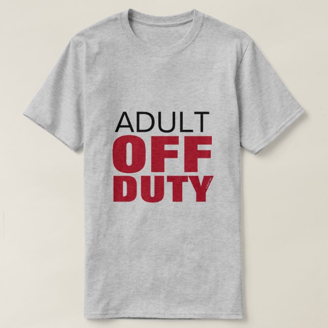 Camiseta Adultos libres de impuestos (variante) - Una camis (Diseño del anverso)