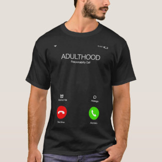 Camiseta Adultos llaman Importante llamada Funny Sarcasti