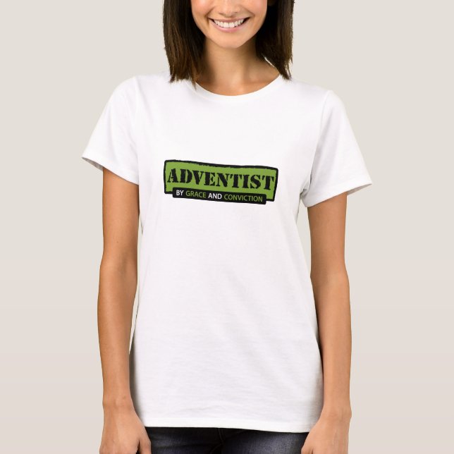 Camiseta Adventista por gracia y condena (Anverso)