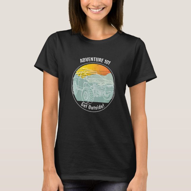 Camiseta Adventure 101 4runner to Beautiful Outdoor Over (Anverso)