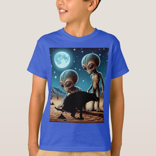 Camiseta Adventure Alien Pooping Dog (Anverso)