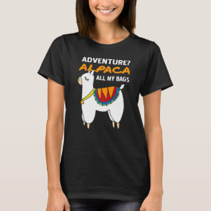 Camiseta Adventure ALPACA Todos mis diseños de bolsas prese