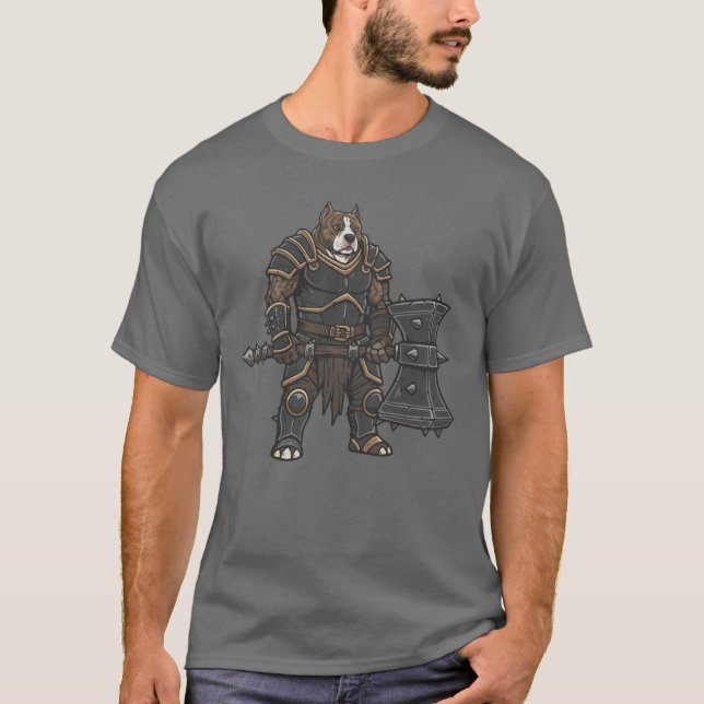 Camiseta adventure American Staffordshire Terrier gladiator (Anverso)