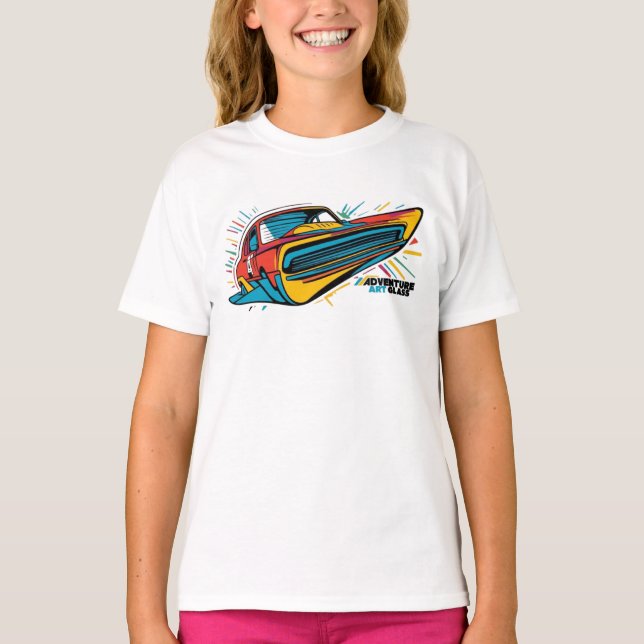 Camiseta Adventure Art Glass Vibrant Adventure Car (Anverso)