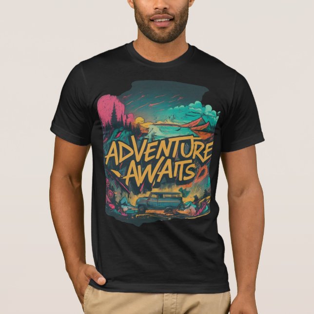 Camiseta Adventure Awaits (Anverso)
