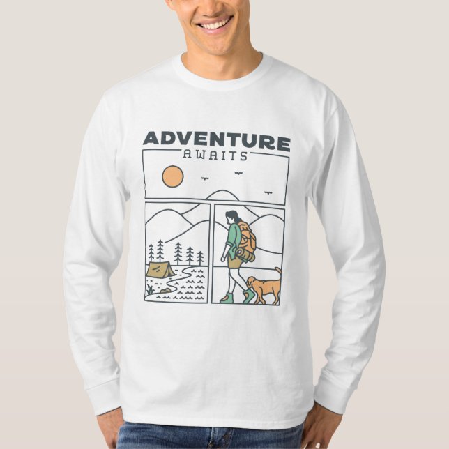 Camiseta Adventure Awaits 1 (Anverso)