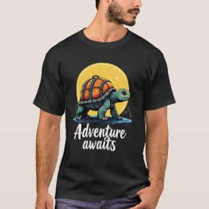 Camiseta Adventure Awaits es Aventuras de Senderismo es Ave