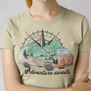 Camiseta Adventure Awat Shirt, Van Life Travel