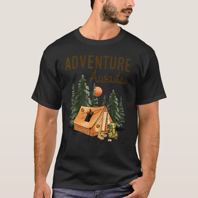 Camiseta Adventure Awath Camping Senderismo (Anverso)