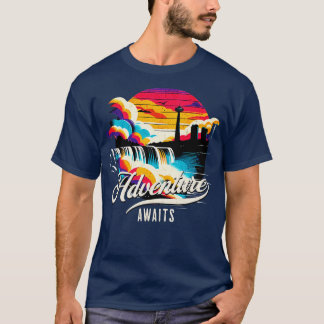 Camiseta Adventure Awath Niagara Falls Vintage Design