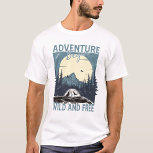 Camiseta Adventure Begin - Salvaje y Libre