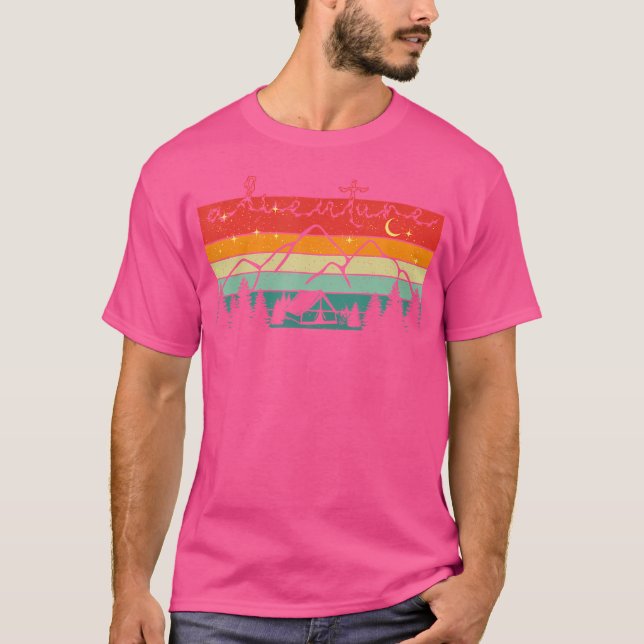 Camiseta Adventure Camping Senderismo Wanderlust Nature (Anverso)