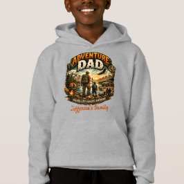 Camiseta Adventure Dad – Camping al aire libre vin