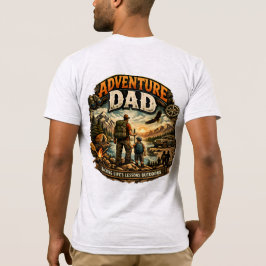 Camiseta Adventure Dad – Camping al aire libre vin