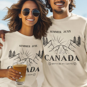 Camiseta Adventure de Canadá llama al año de verano Persona