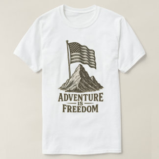 Camiseta Adventure es Freedom Patriotic Design